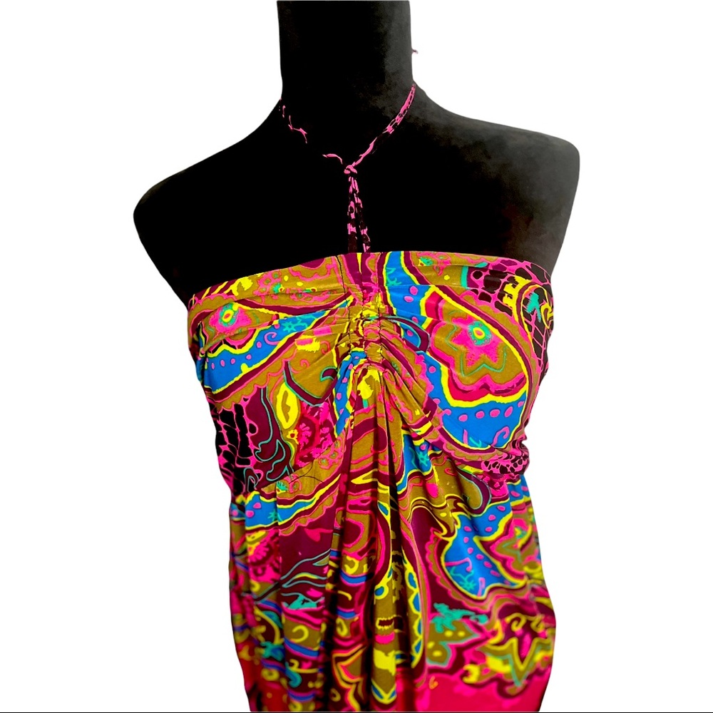 Bohemian style Sundress Ties at neck